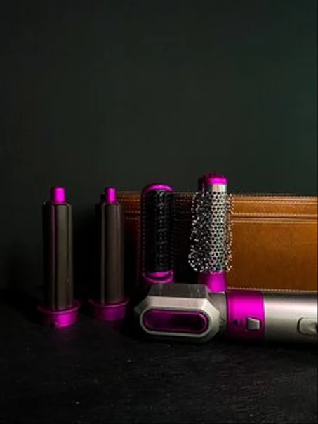 فرشاة 5 في 1 ، مجموعة فرشاة الهواء الساخن ، تصويب وتصفيف الشعر