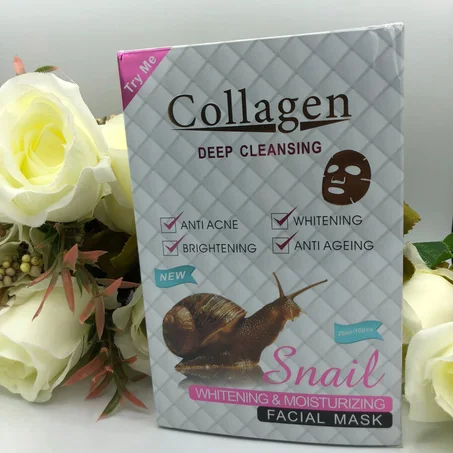 قناع الوجه الحلزون الكولاجين