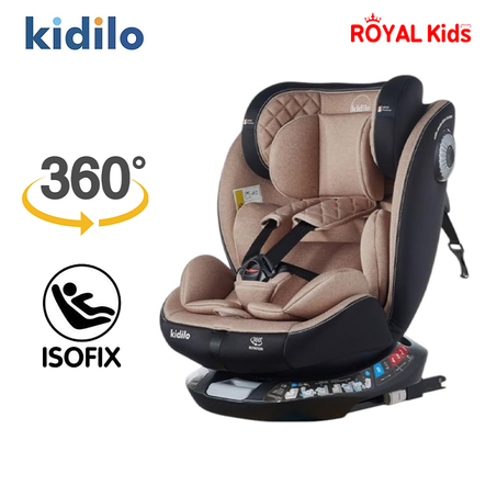 كرسي سيارة من الولادة حتى 36 كغ - Siège auto 0 à 36 kg ISOFIX - Kidilo 360°