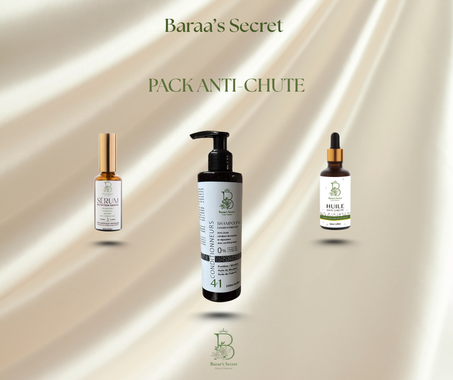 Pack Anti-Chute Intense – Shampoing Réparateur + Sérum Fortifiant + Huile Nourrissante   مجموعة العناية المكثفة ضد تساقط الشعر – شامبو مرمم + سيروم مقوي + زيت مغذي