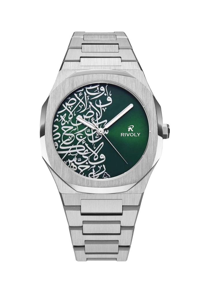 ساعة رجالية أحرف عربية