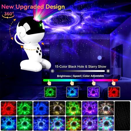 ✨ **جهاز عرض المجرة LED – سماء مرصعة بالنجوم، بلوتوث، تحكم ذكي، أجواء رومانسية**