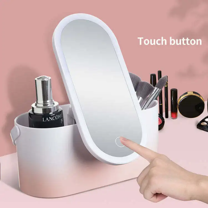 Miroir LED avec boîte de rangement