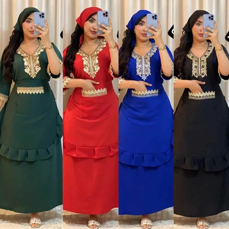 باك أناقة العيد 3 قطع قفطان + طبلية + زيف