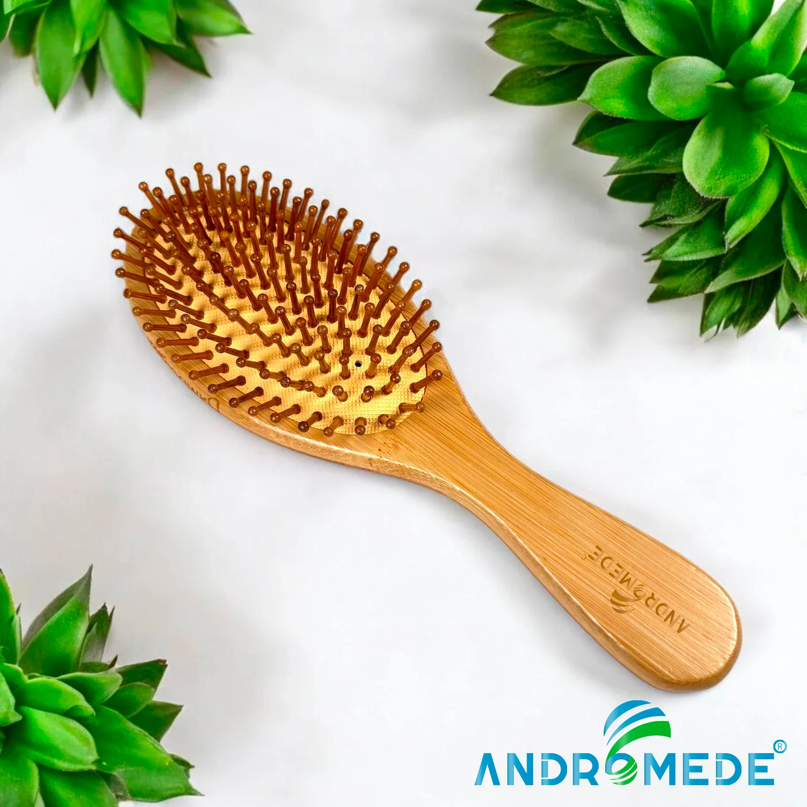 Brosses à cheveux en bambou naturel