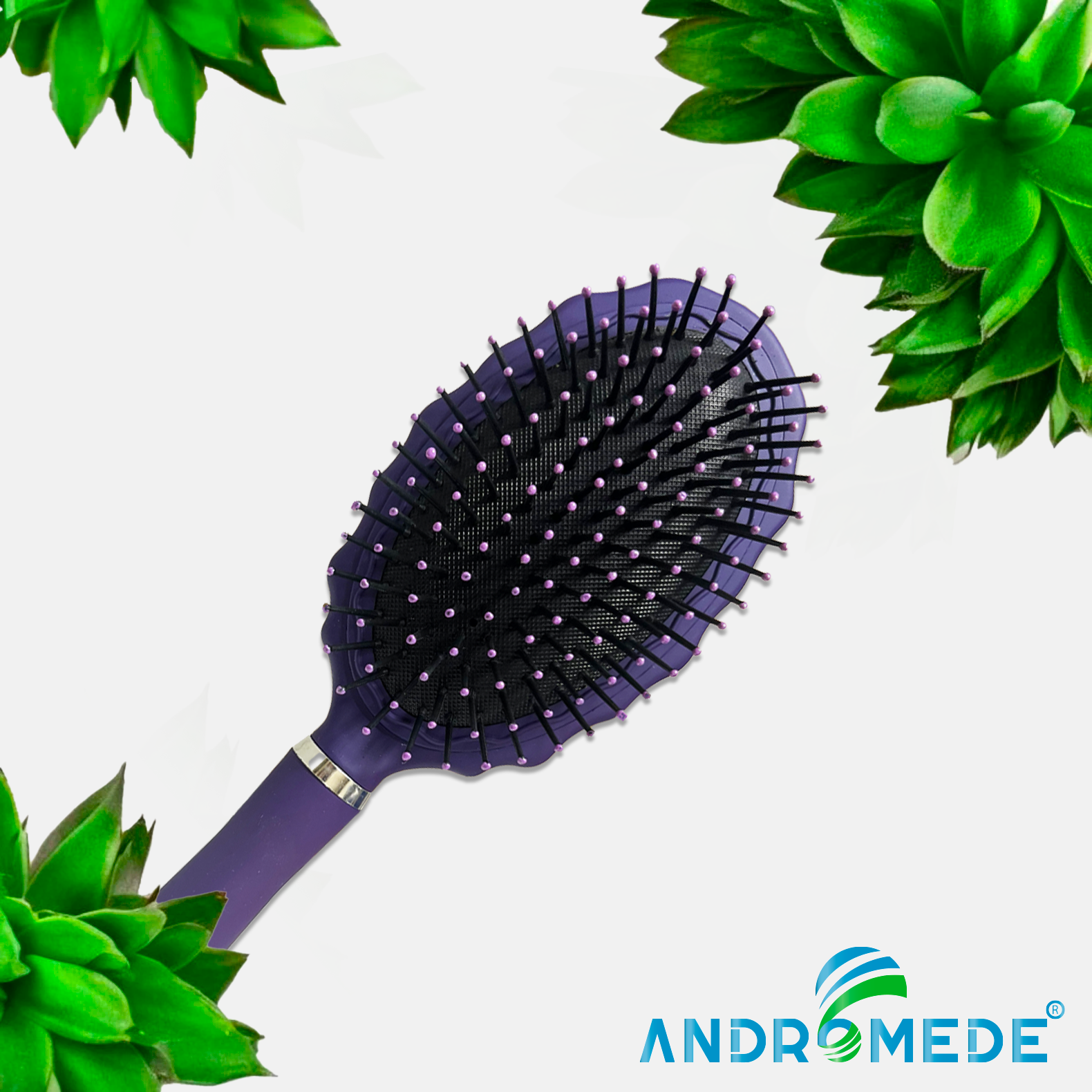 Brosse à cheveux curvia composé de poils en nylon .