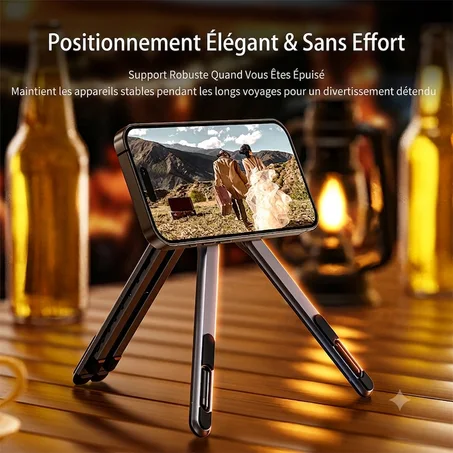 Support de refroidissement pour ordinateur portable ajustable, ergonomique et pliable, avec support de refroidissement pour iPhone