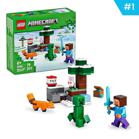 ليغو Minecraft‎ مغامرة ستيف في غابة الصنوبر تايغا