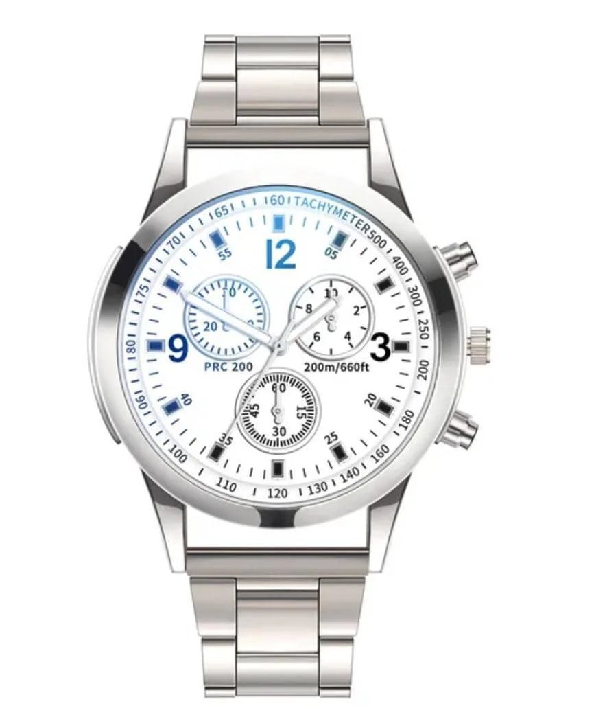 Montre ronde Blu-ray pour homme