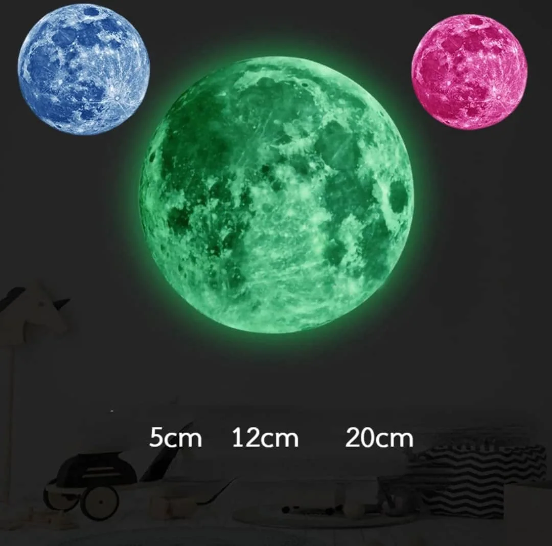 Autocollant Mural forme lune