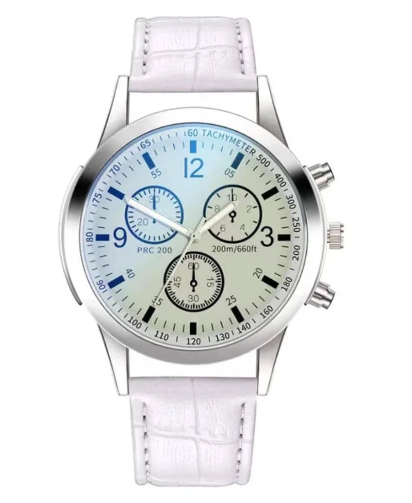 Montre ronde Blu-ray pour homme