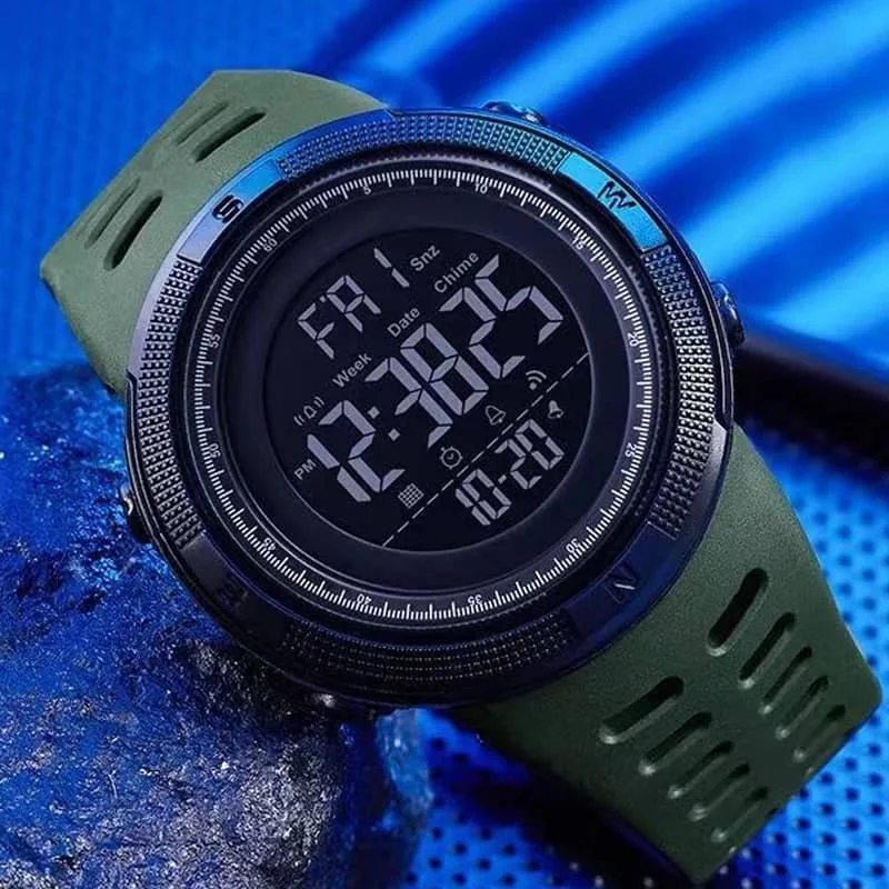 YIKAZE-Montre-bracelet de sport militaire pour hommes