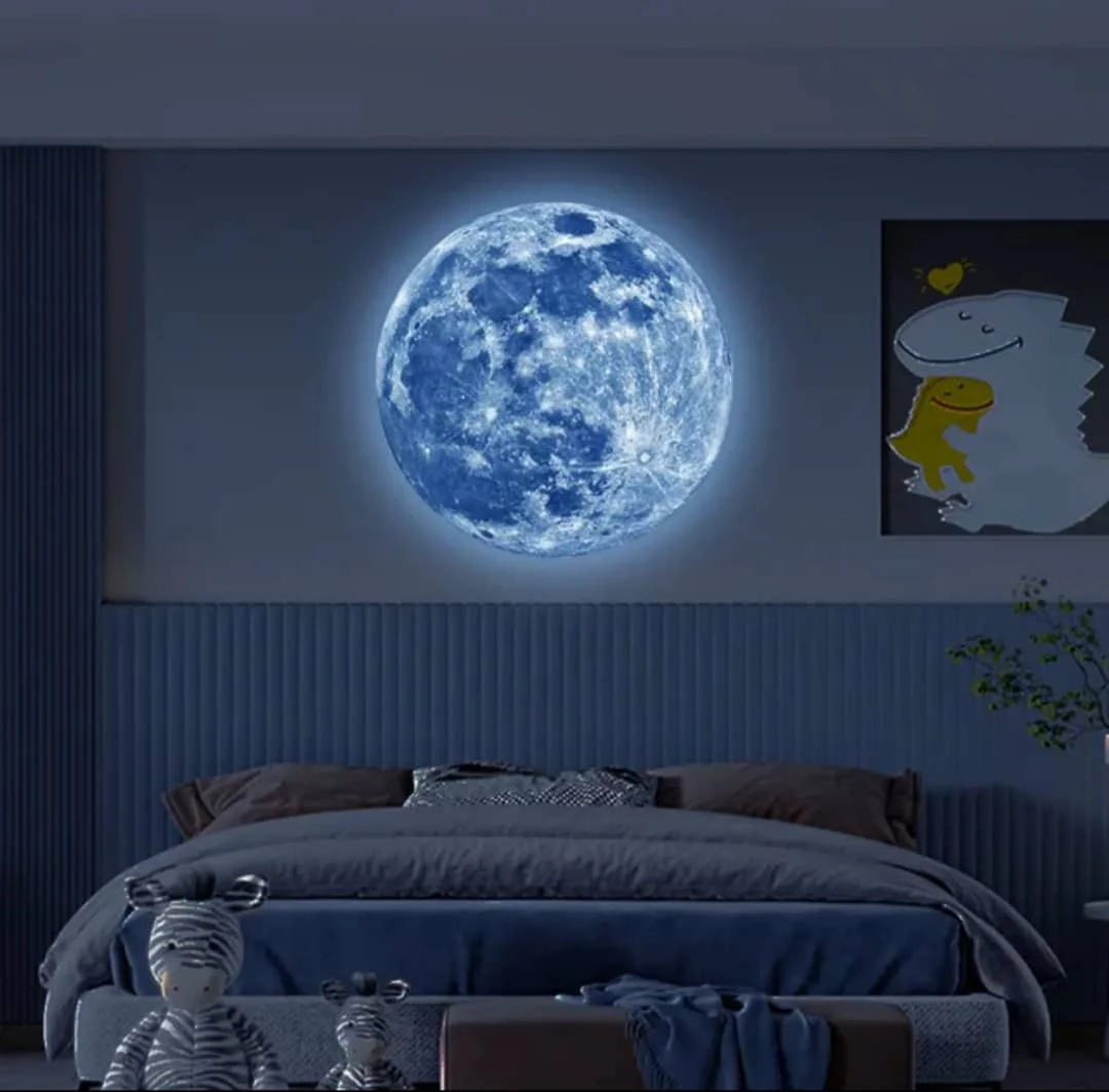 Autocollant Mural forme lune