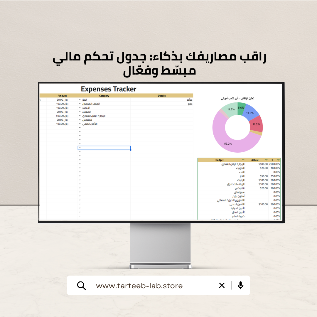 تحكَّم في أموالك: مخطط الميزانية السهل