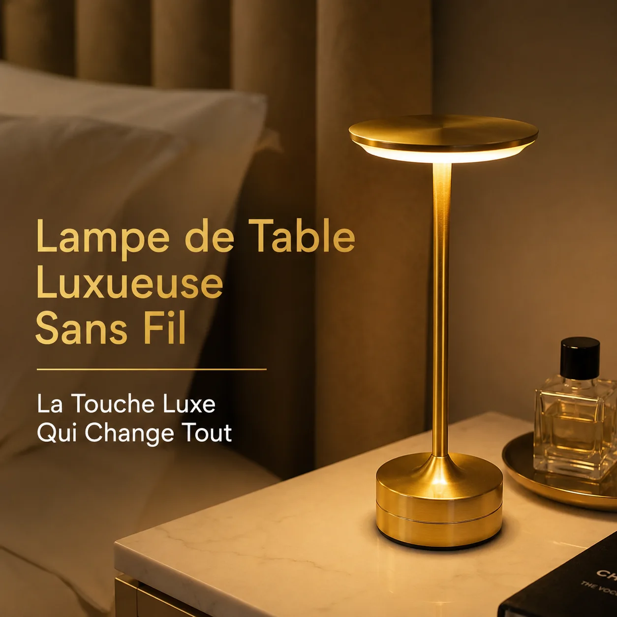 Lampe de Table Luxueuse Sans Fil