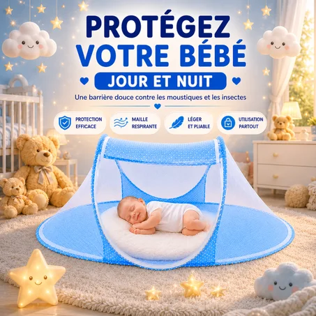 Moustiquaire Bébé Pliable Protection douce pour des nuits paisibles