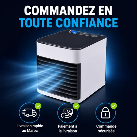 Mini Climatiseur Portable Refroidisseur d'Air avec Réservoir 500 mL