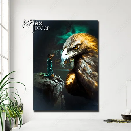 لوحة مطبوعة Raja الرجاء البيضاوي v5