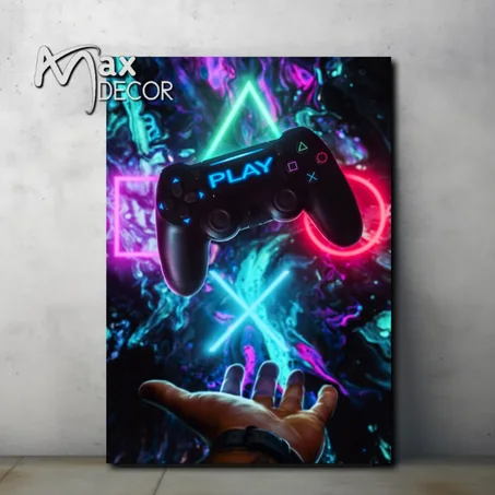 لوحة مطبوعة playstation 4 البلايستيشن 4 والحاسوب v5