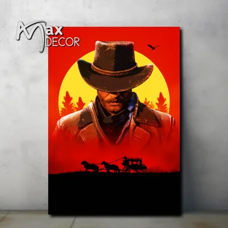 لوحة مطبوعة Red Dead البلايستيشن والحاسوب v1