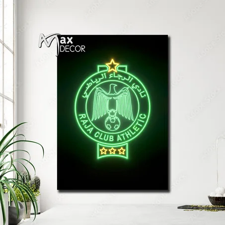 لوحة مطبوعة Raja الرجاء البيضاوي v7