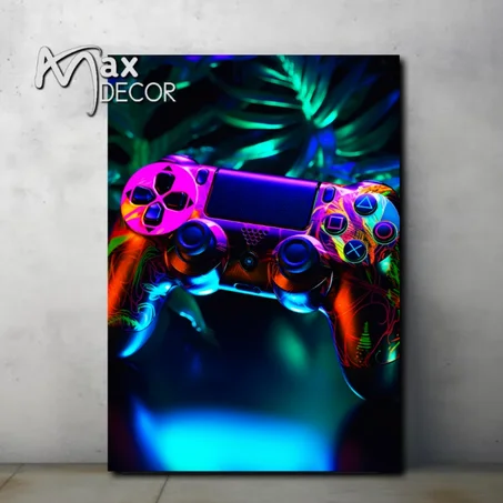 لوحة مطبوعة playstation 4 البلايستيشن 4 والحاسوب v3