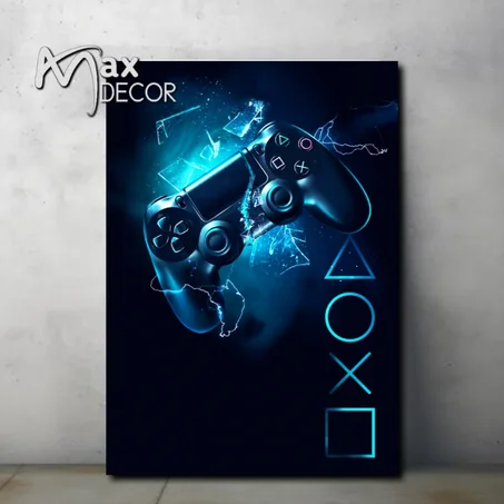 لوحة مطبوعة playstation 4 البلايستيشن 4 والحاسوب v8