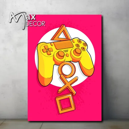 لوحة مطبوعة playstation 4 البلايستيشن 4 والحاسوب v10