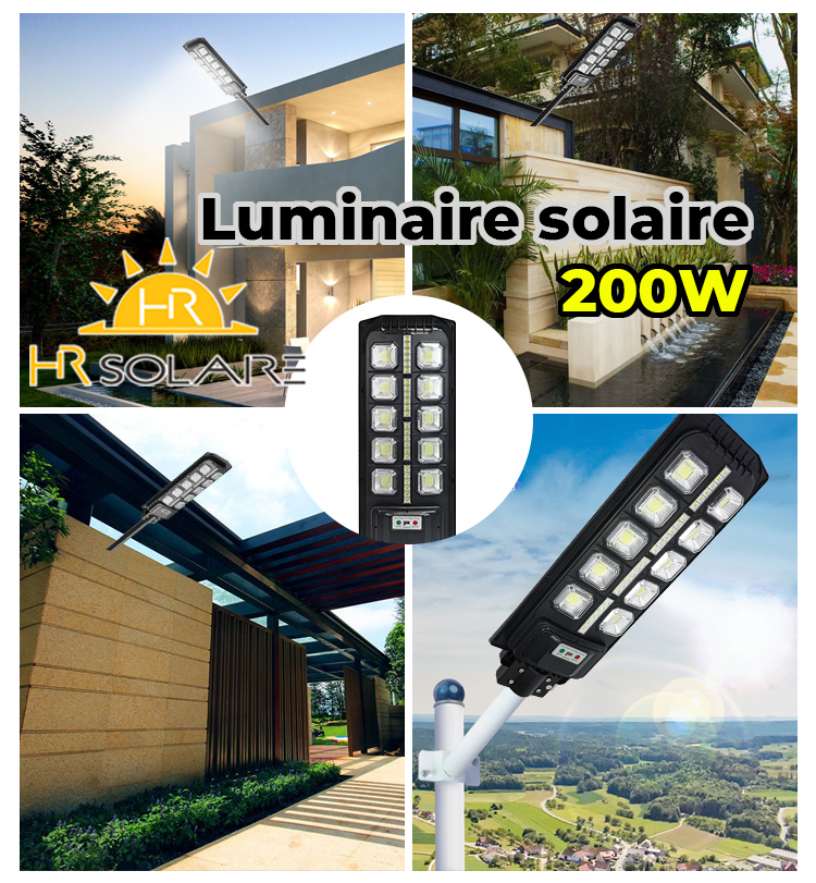 Luminaire solaire MU 200W