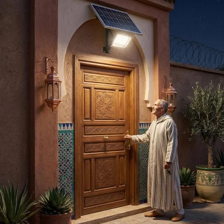 Projecteur solaire extérieur haute puissance – Blue Carbon 300W