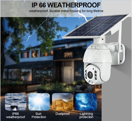 Camera solaire 4G 360°