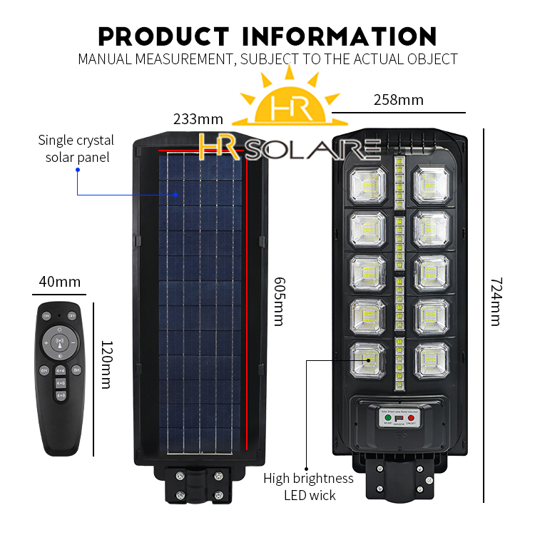 Luminaire solaire MU 200W