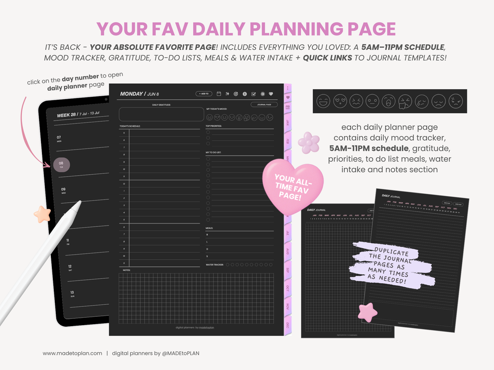 2026 Planner DARK MODE