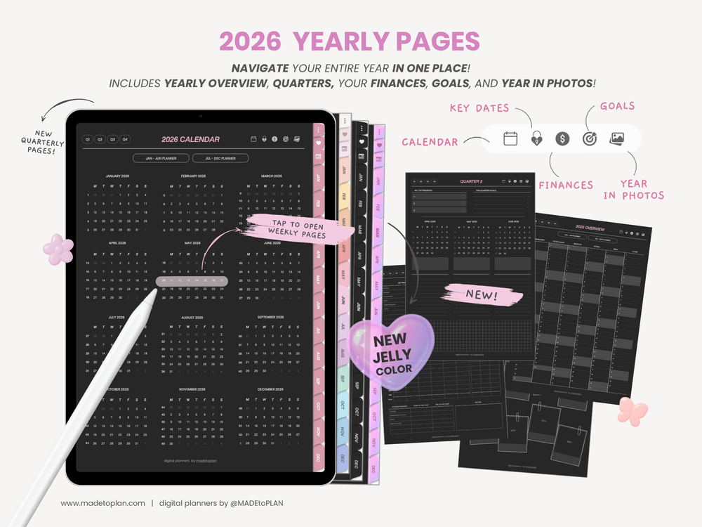 2026 Planner DARK MODE