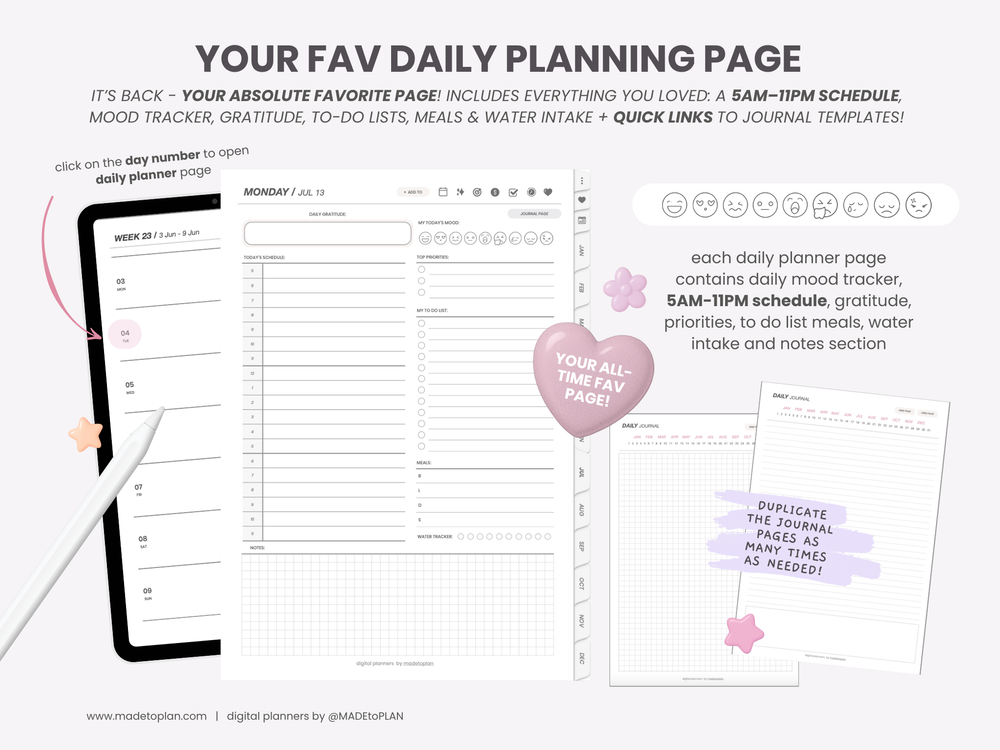 2026 Planner MINIMAL Tabs