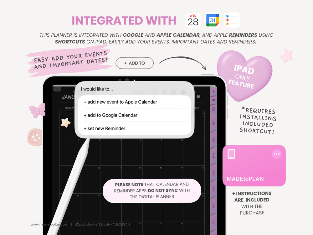 2026 Planner DARK MODE