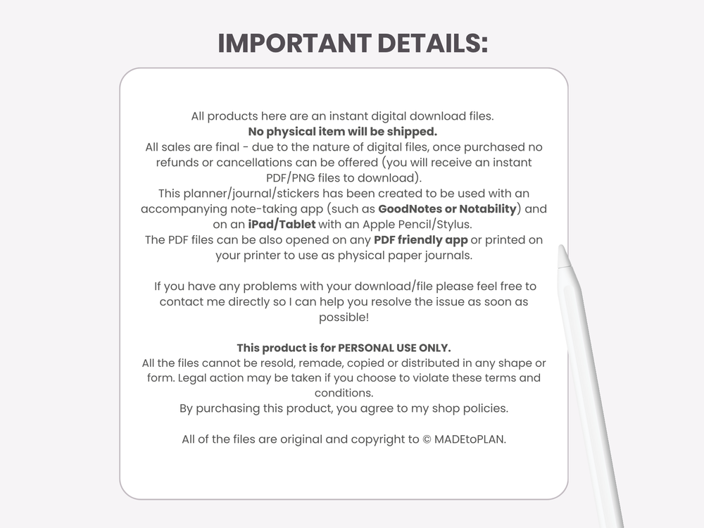 2026 Planner MINIMAL Tabs