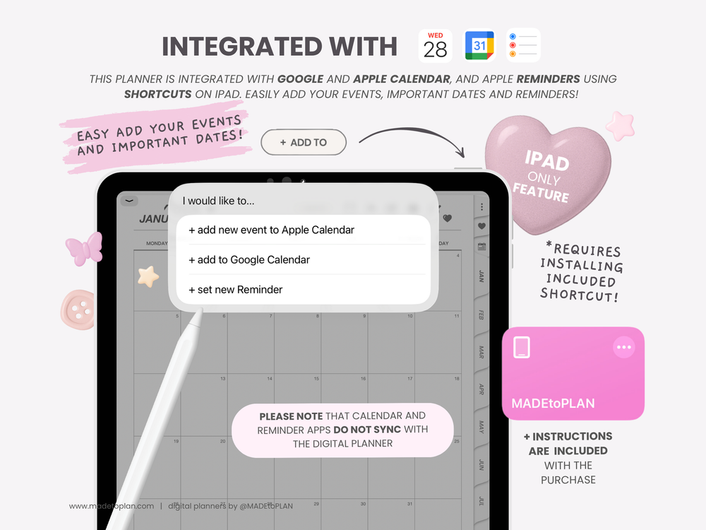 2026 Planner MINIMAL Tabs