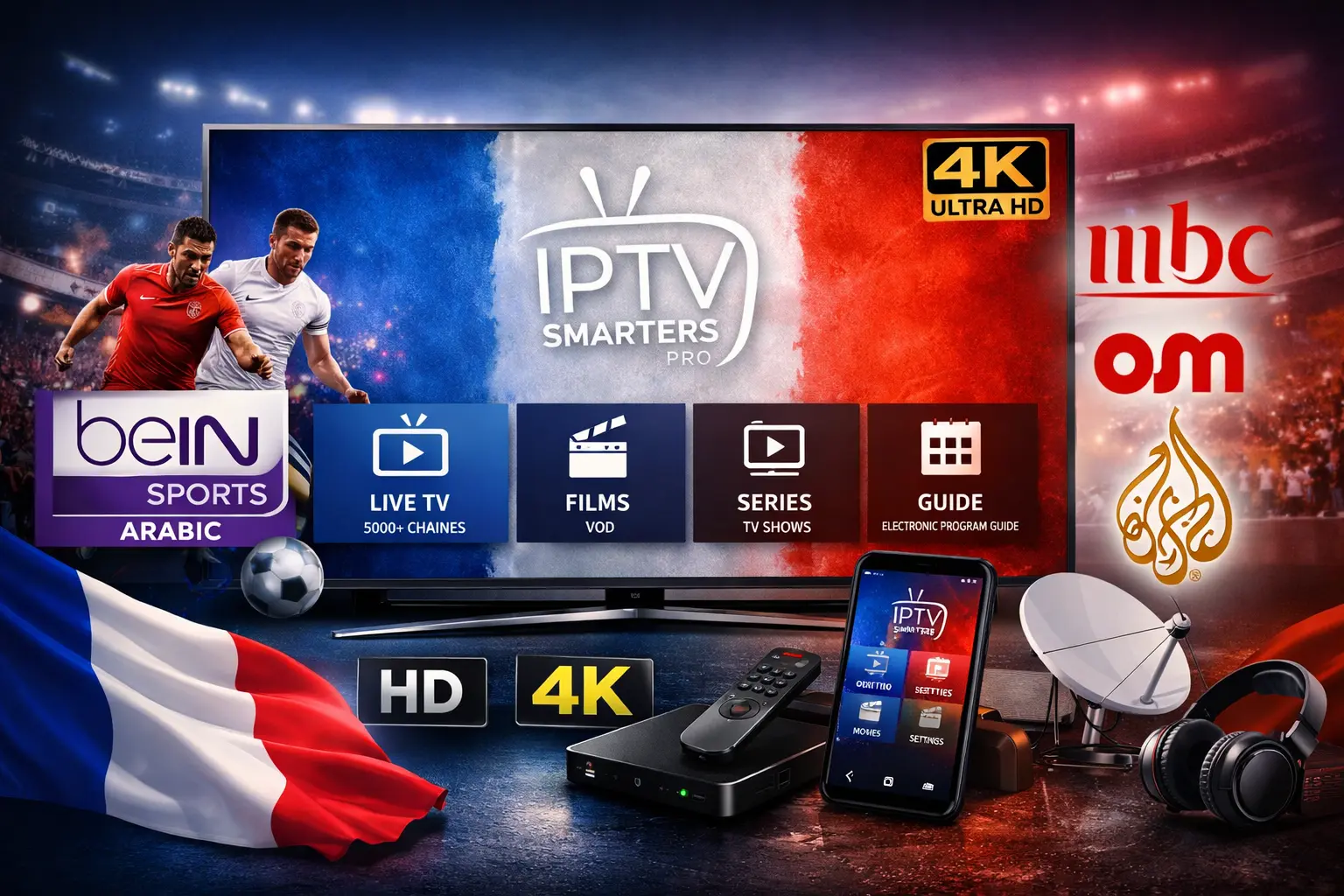 IPTV Abonnement Maroc – Meilleur Service HD, Full HD & 4K