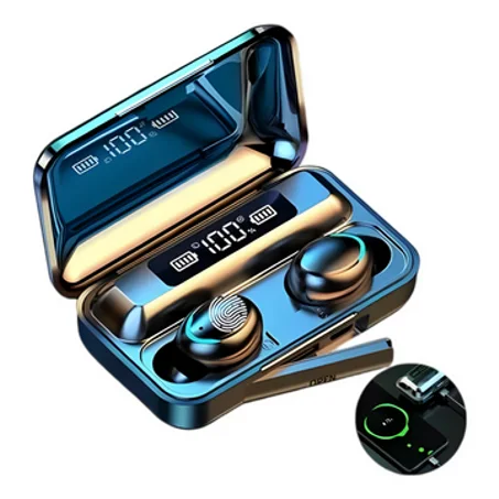 Air buds F9 Pro + Smart Bracelet LH719 أسود