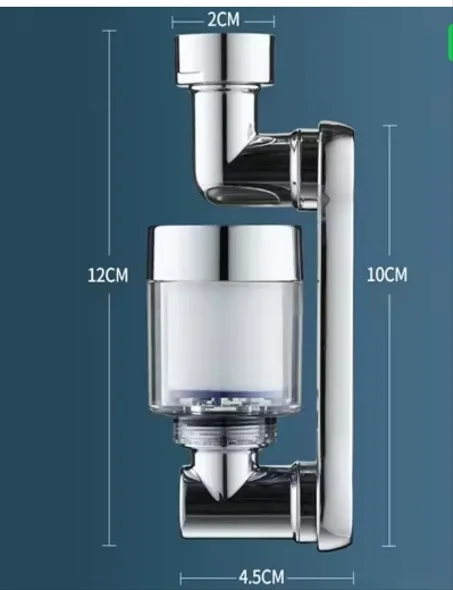 فوهة دوارة مع فلتر للصنبور المنزلي