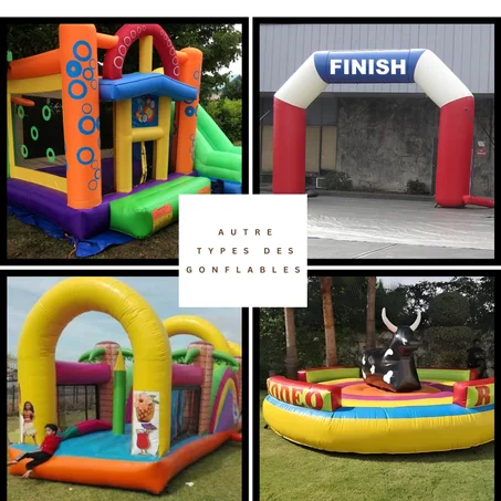 les types des gonflables