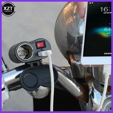 Chargeur rapide de Téléphone et allume cigar de moto
