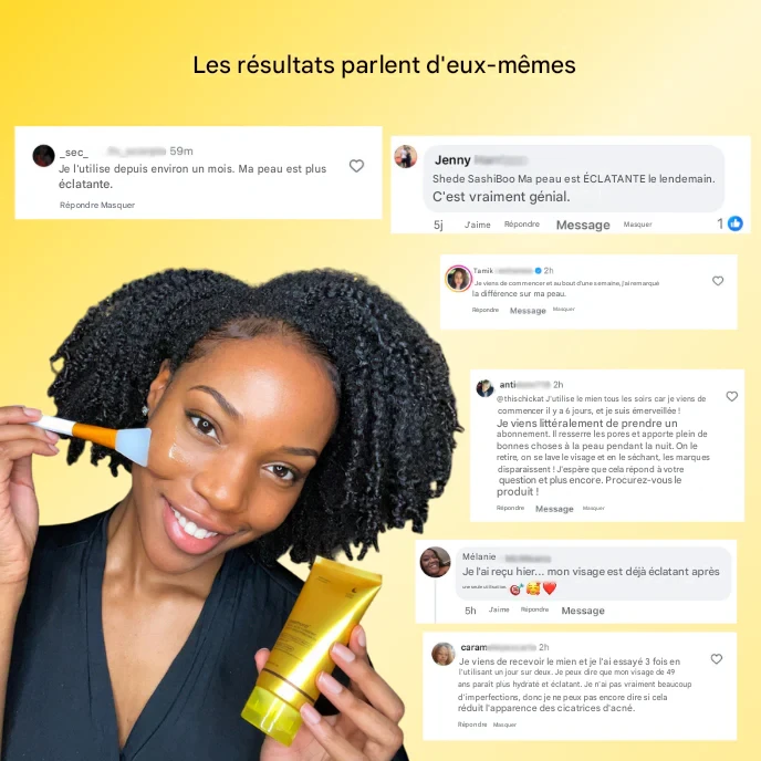 Avant Après Masque Kojique