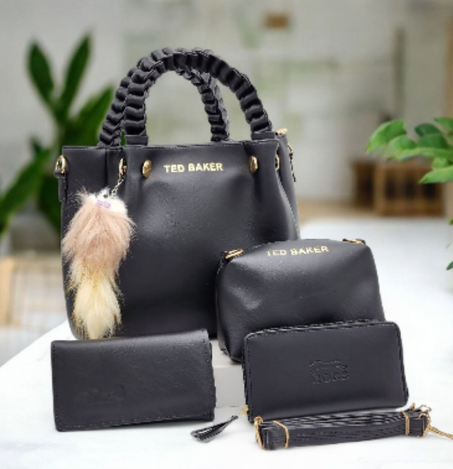 مجموعة حقائب يدوية  فخمة – 4 قطع