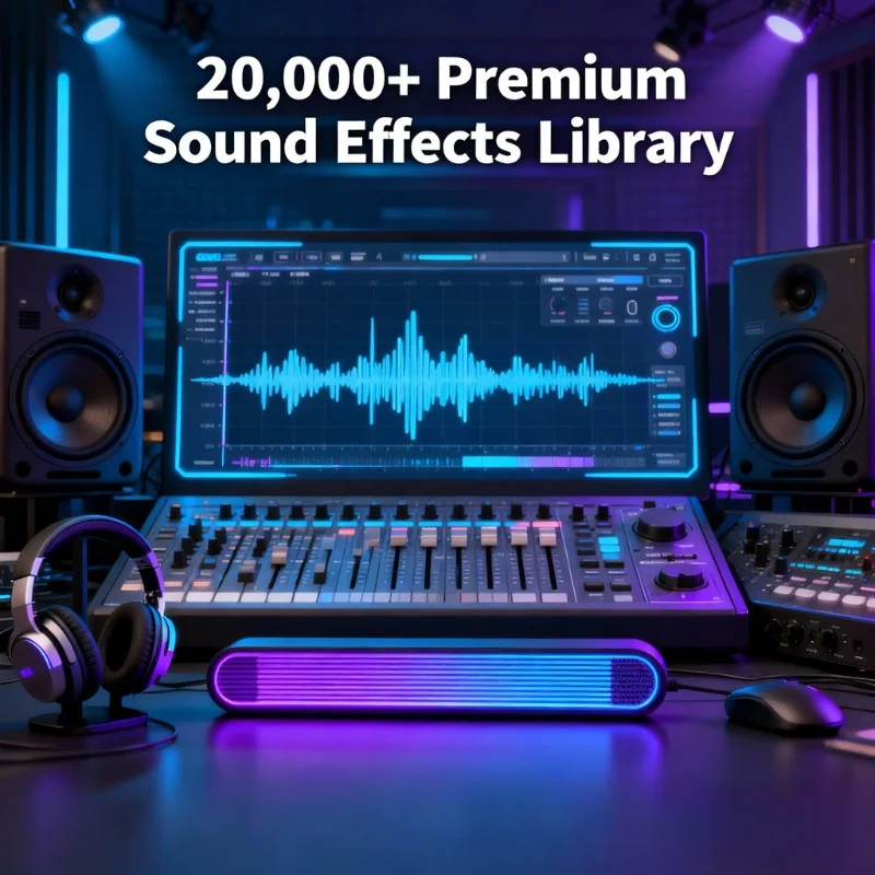 20,000+ Premium Sound Effects Library