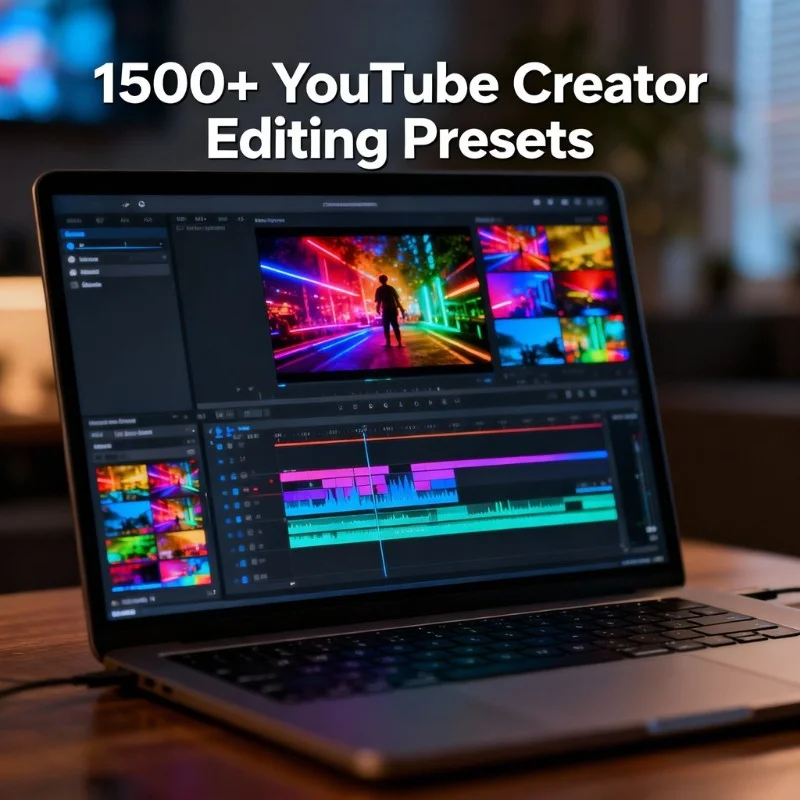 1500+ YouTube Creator Editing Preset
