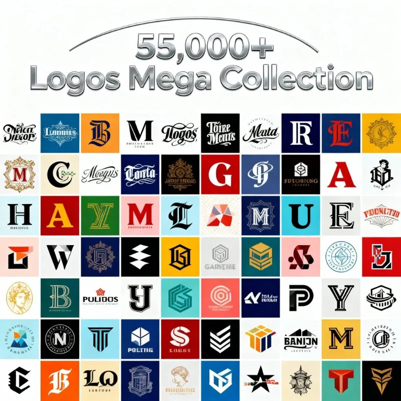 55,000+ Logos Mega Collection