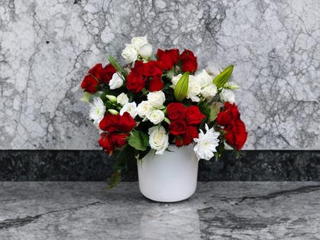 Red & White Elegance – Passion et Pureté