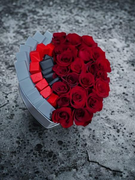 Cœur Précieux – Roses & Chocolats 🌹🍫